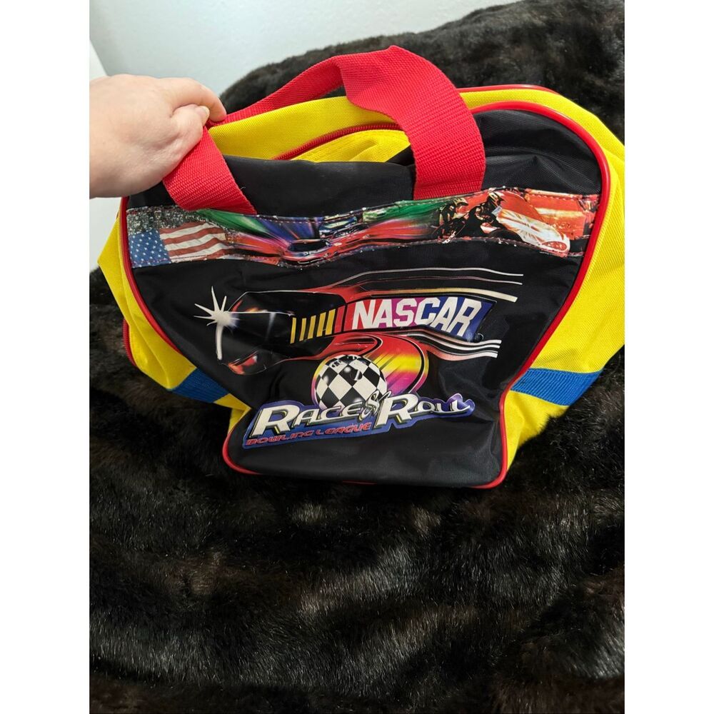 Vintage - Child's Bowling Ball Bag - Nascar Race & Roll League‎ (BAG ONLY)